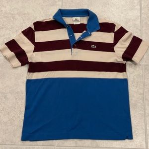 Boys Lacoste size 5 short sleeve polo shirt